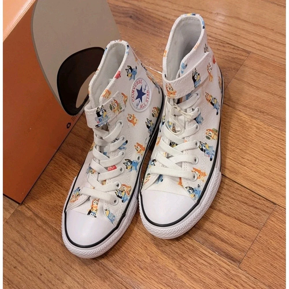 Converse Chuck Taylor Kids Bluey All Star EasyOn High Top Sneakers Shoes 2Y